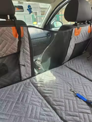 Customer photo review of Happy Hound - Back Seat Dog Cover 50% OFF NOW 🔥