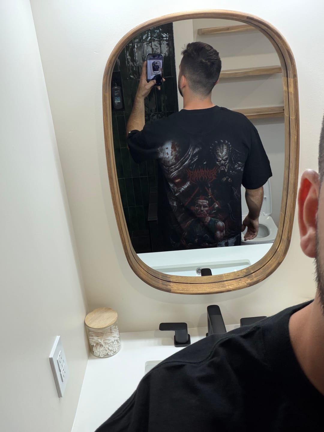 Customer photo review of The Way of the Sword" Premium Oversized tee