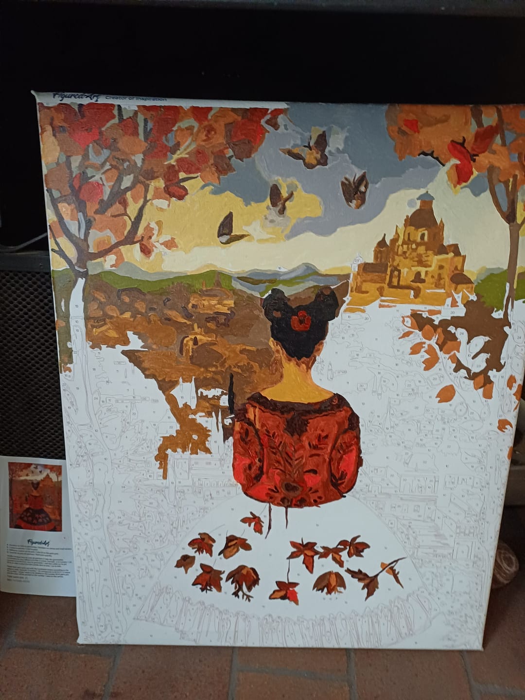 Customer photo review of Femme en  Automne inspirée de Frida Kahlo