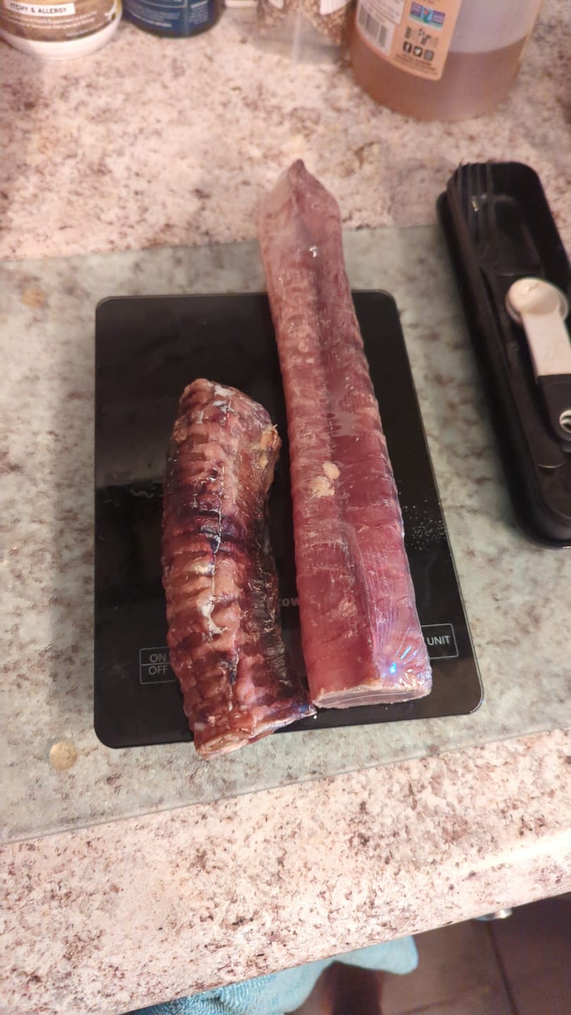 Customer photo review of 12 Inch Beef Trachea