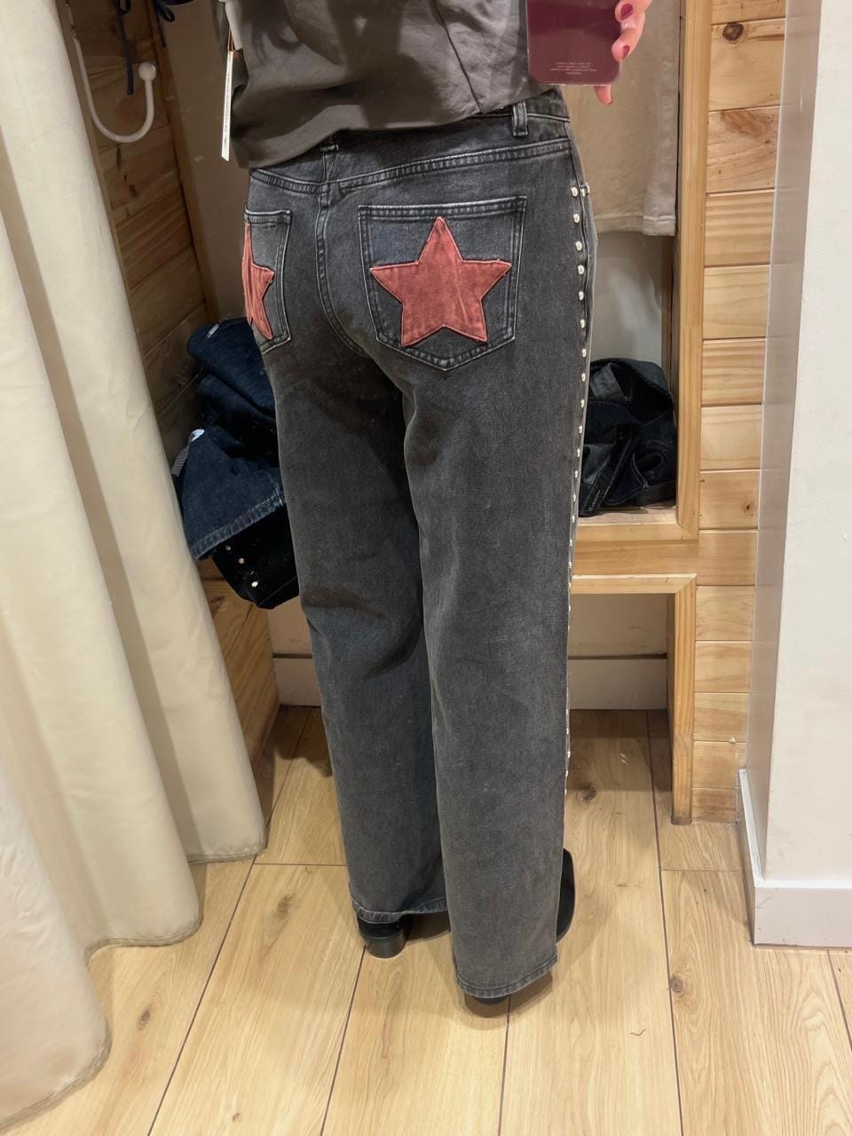 Customer photo review of Pantalón Straight Estrella Black