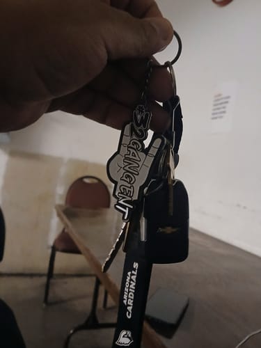 Customer photo review of SHOCKER METAL KEYCHAIN