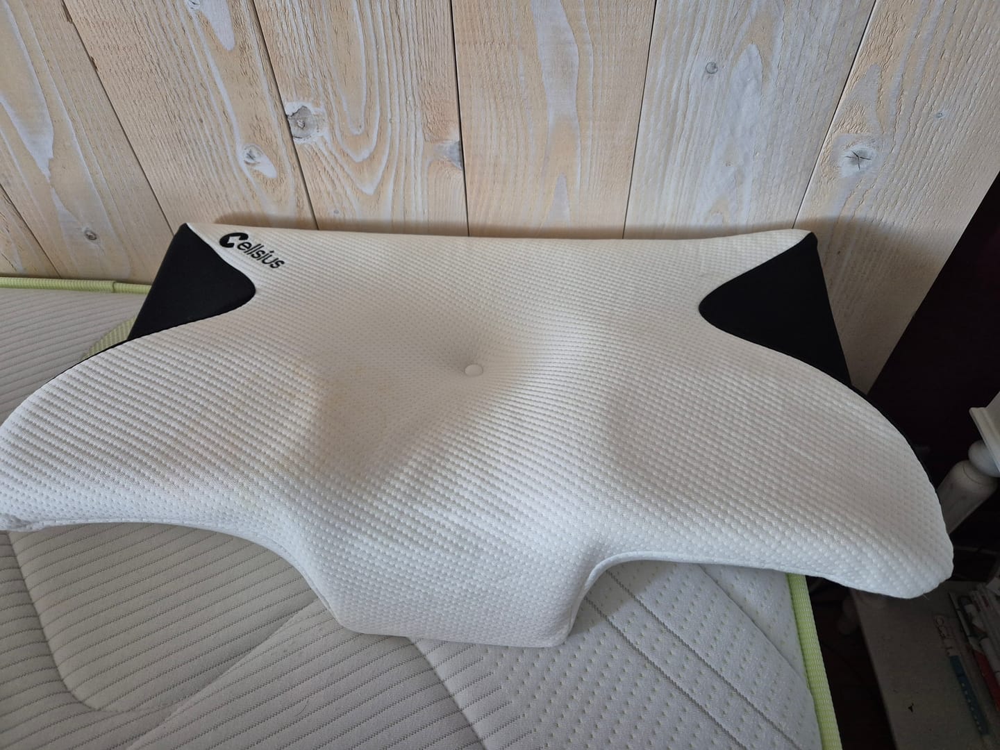 Customer photo review of Oreiller Papillon Cervical Cellsius - Le secret du dormeur latéral et dorsal