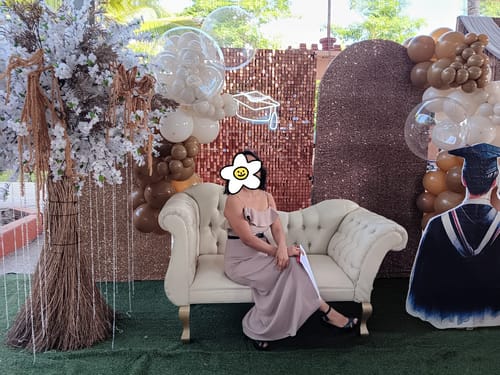 Customer photo review of Juliana Ruffle Midi Vestido
