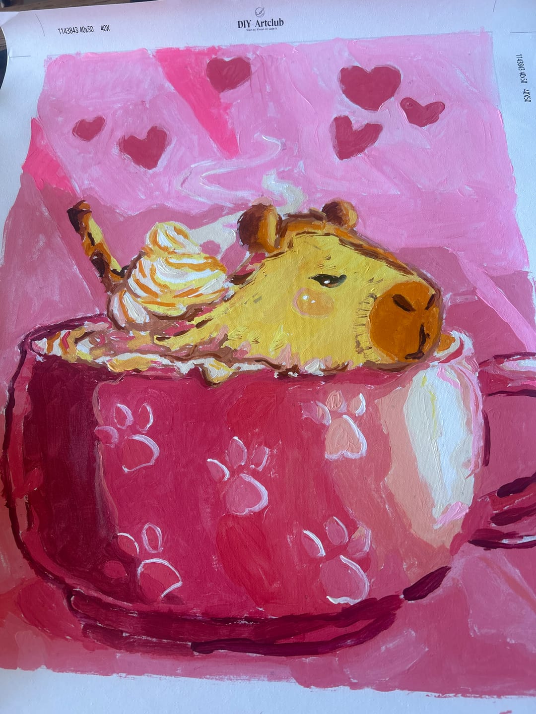 Customer photo review of Petals & Noodles | Paint by Number