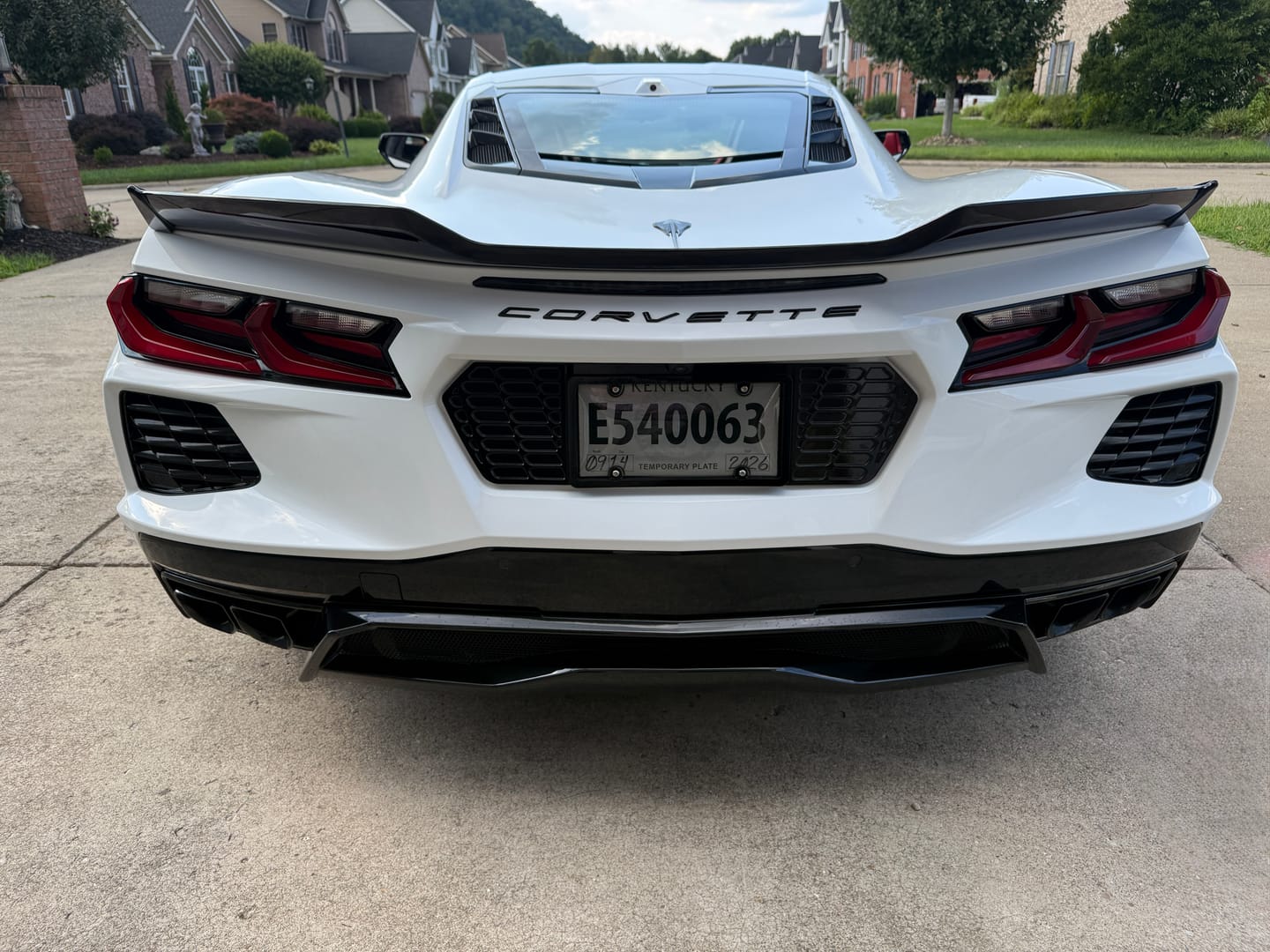 Customer photo review of Z06 Visible Package Corvette C8 Stingray Rear Spoiler