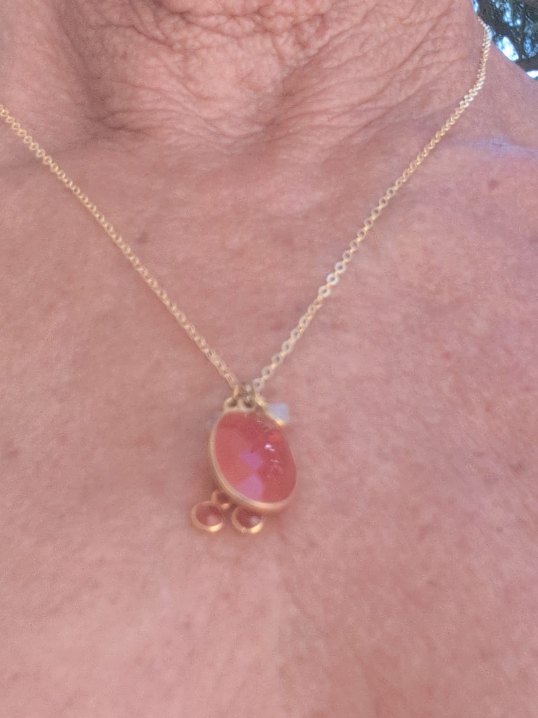 Customer photo review of Braise vive — Collier Cornaline & Pierre de lune #10