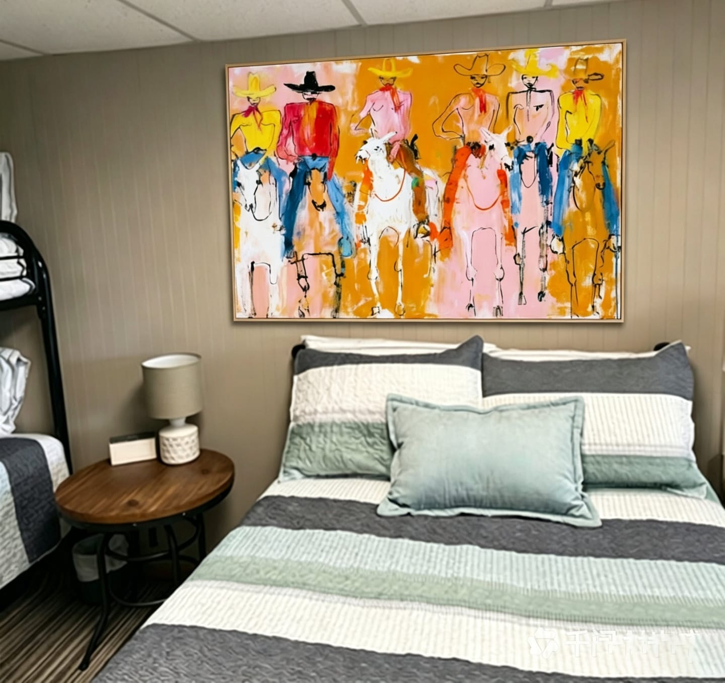 Customer photo review of Golden Posse-Cowboy Riders Painting