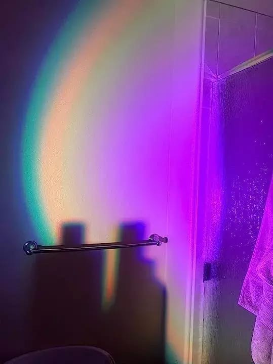 Customer photo review of RGB 16 Color Sunset Lamp