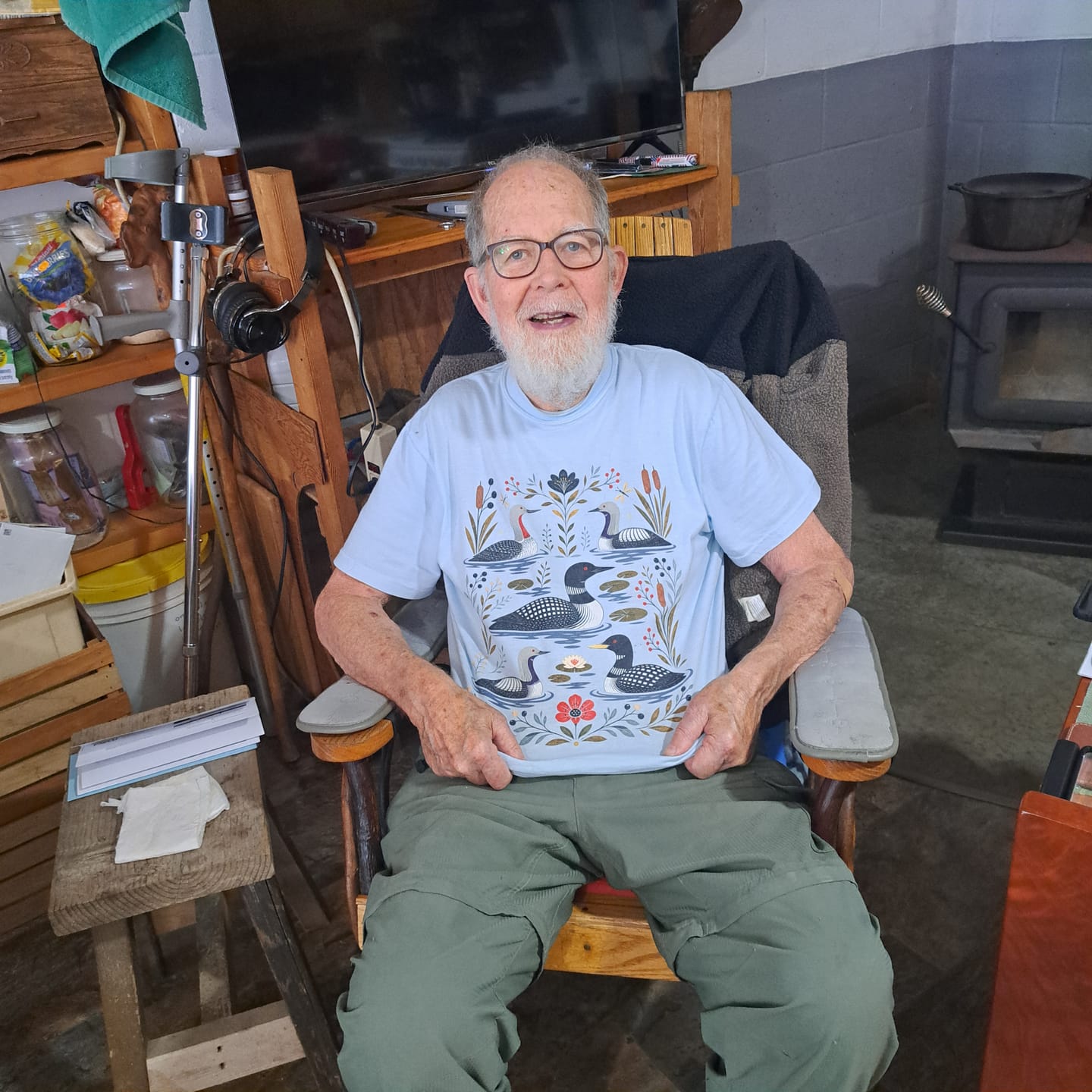 Customer photo review of Loon Moon T-Shirt