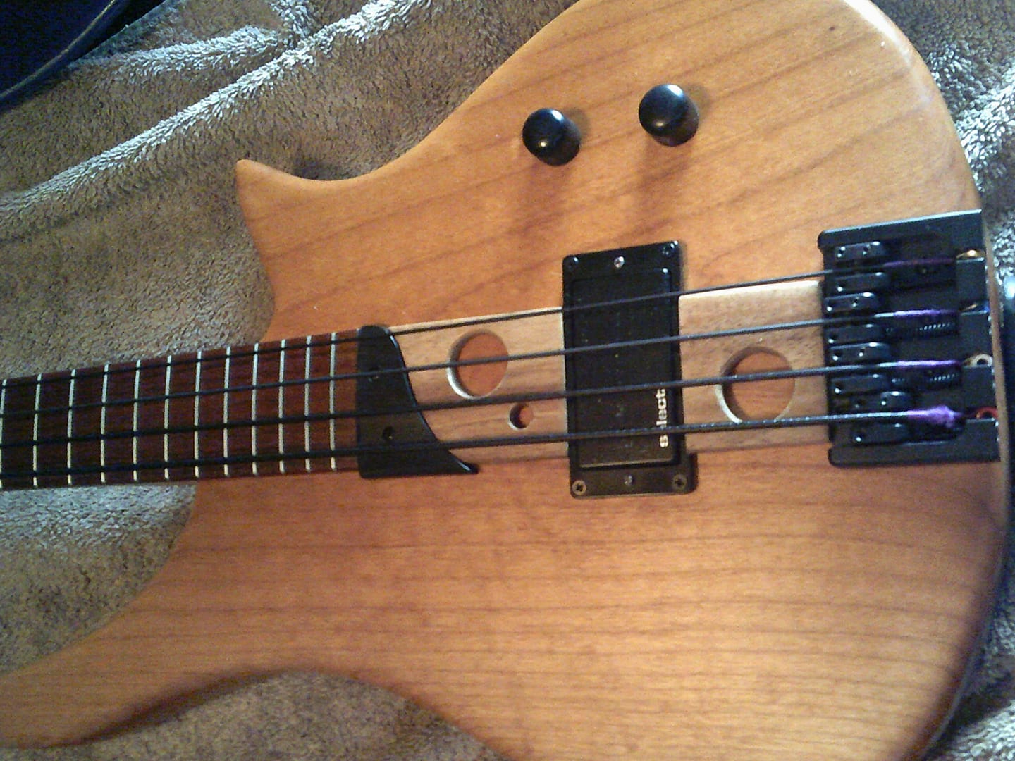 Customer photo review of 4 String A Style Bass Bridge