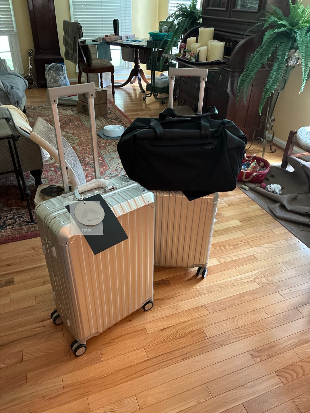 Customer photo review of TREVA Aluminum Suitcase Silver