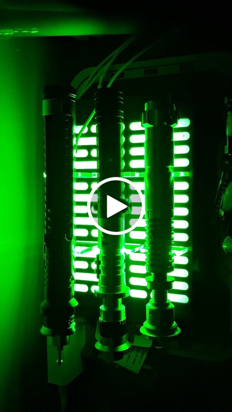 Customer video review of RGB Triple Saber Display Stand