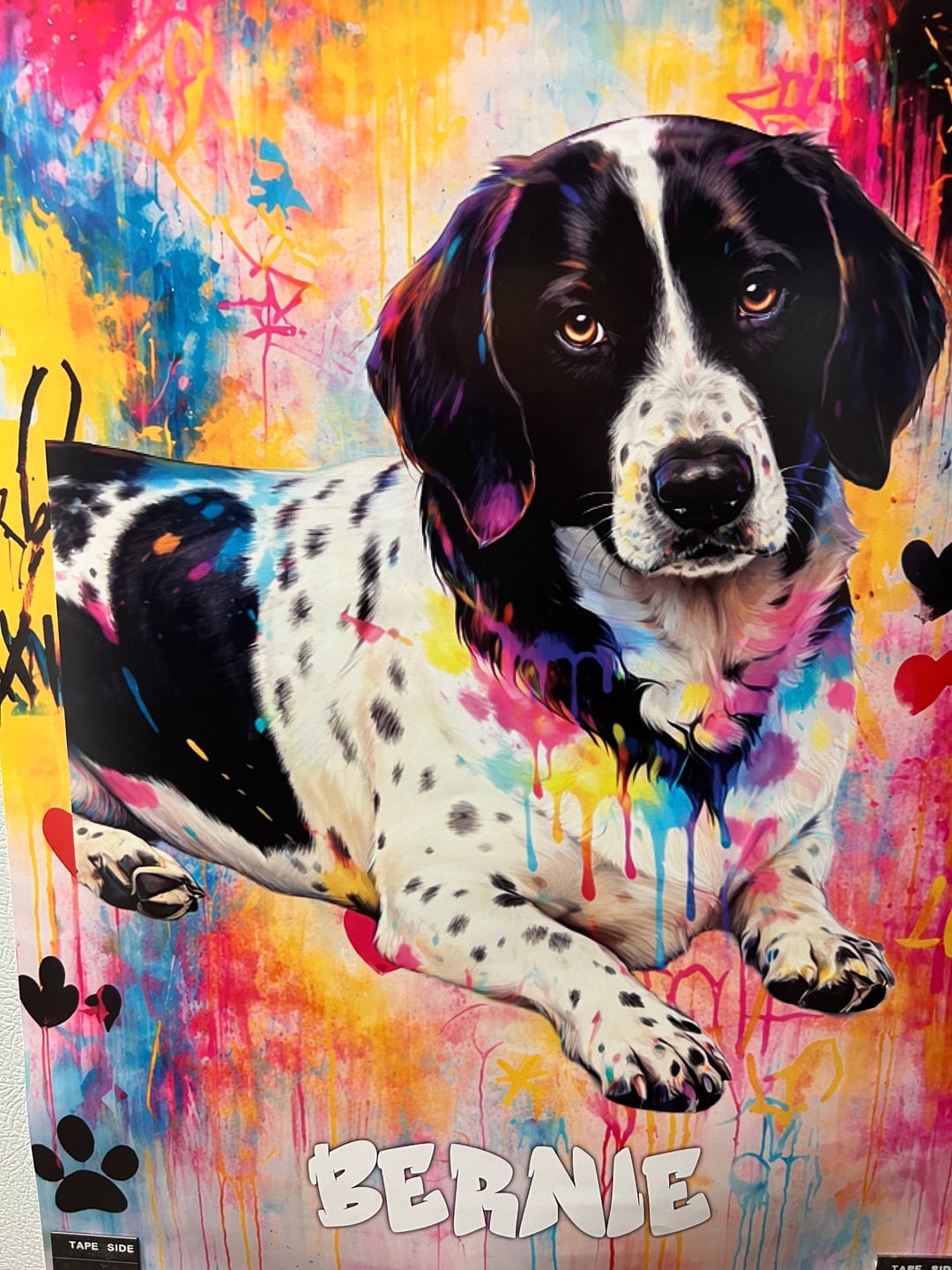 Customer photo review of Graffiti - Personalized Poster
