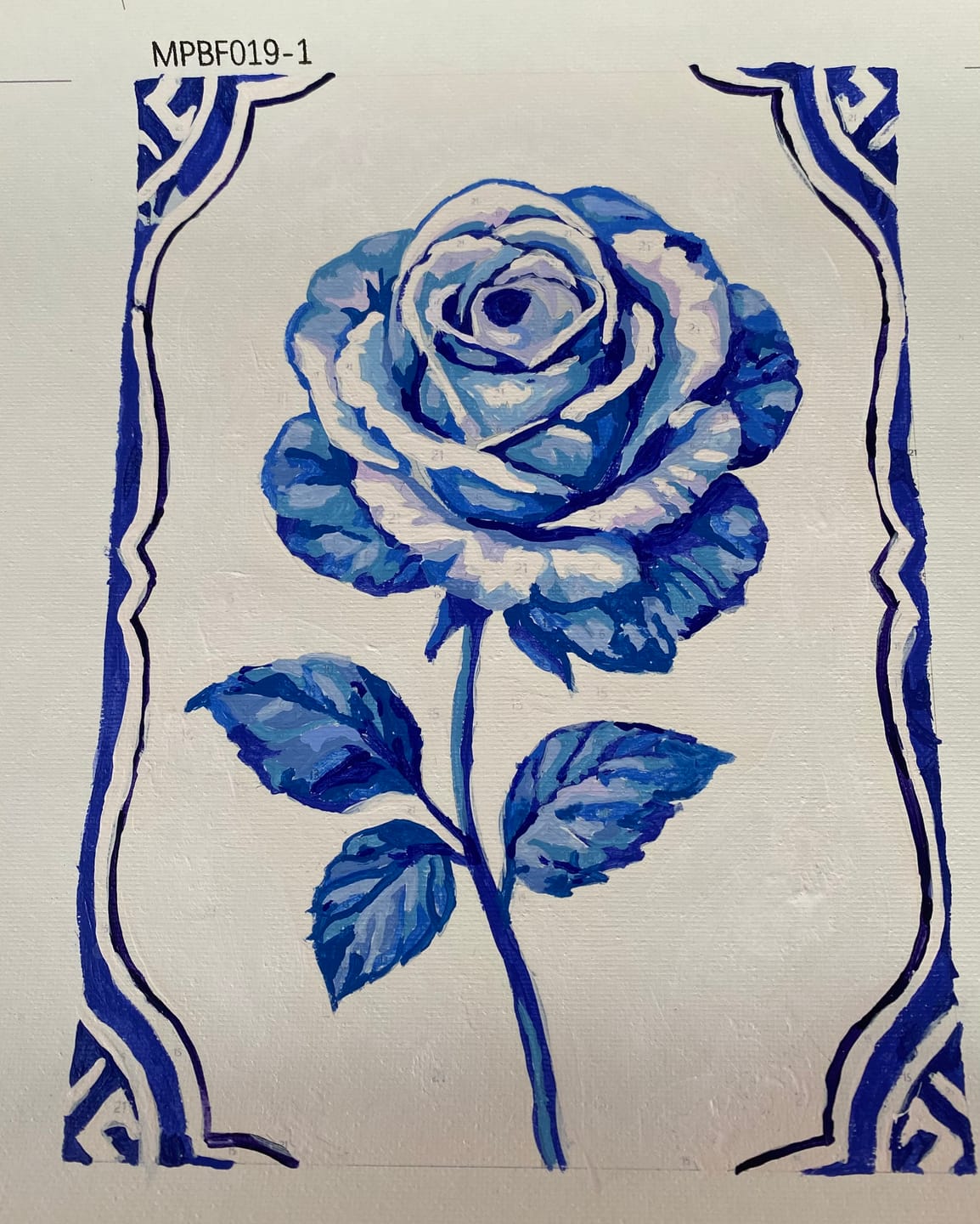 Customer photo review of 4 Mini Paintings - Delft Blue Plants Set