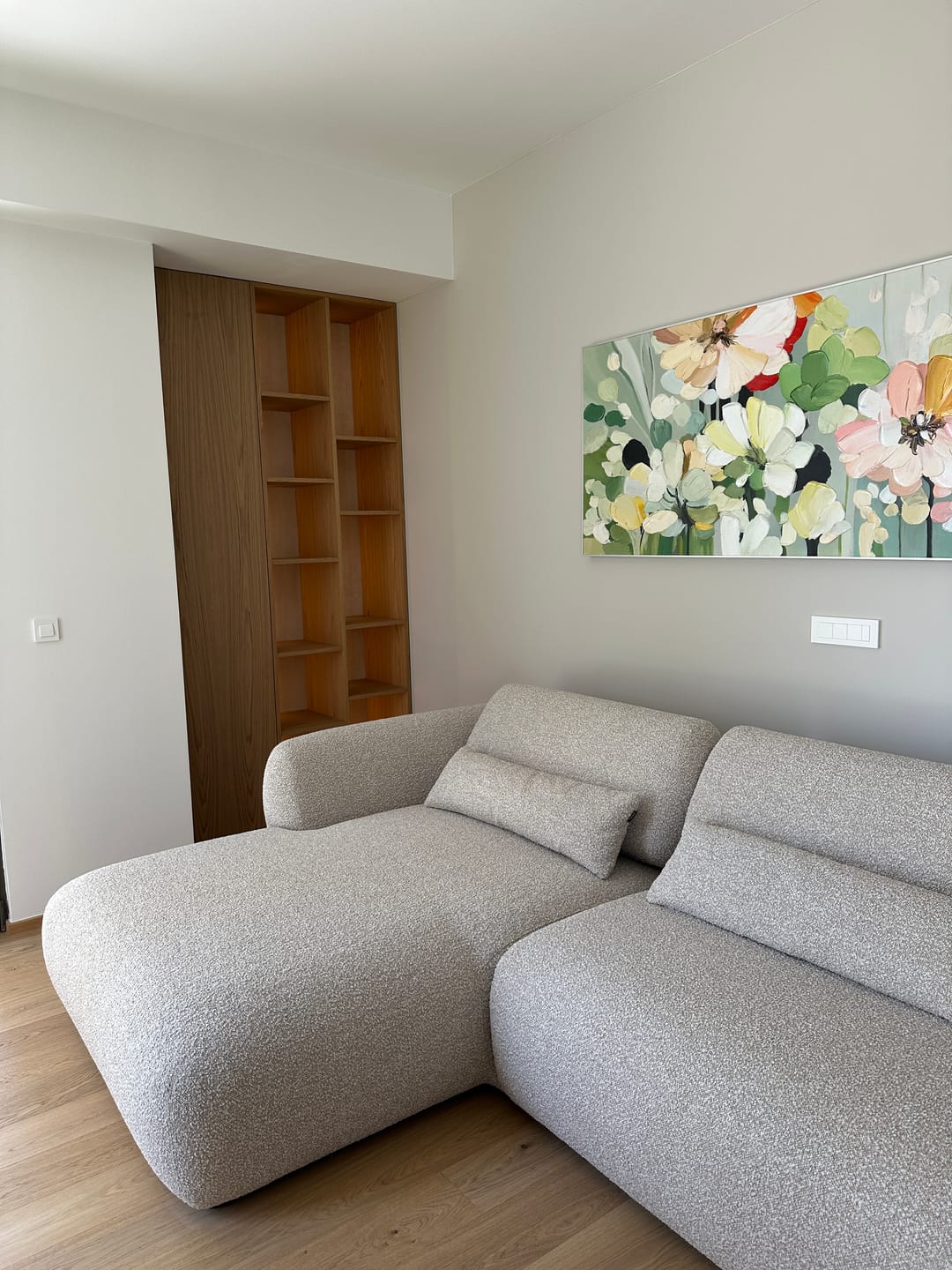Customer photo review of Colorful Abstract Floral Wall Art - Serenia