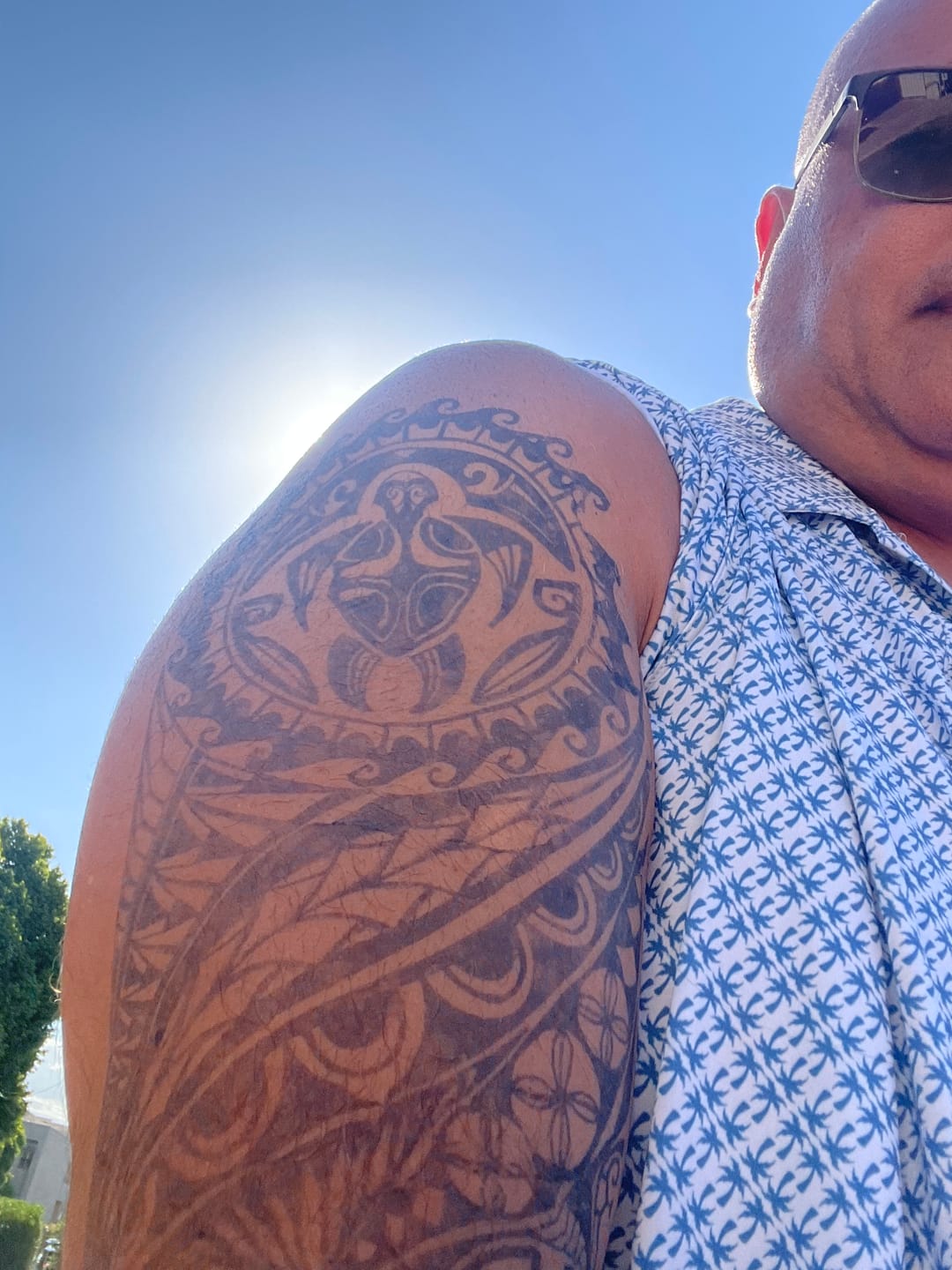 Customer photo review of Samoan Totem Sleeve 3