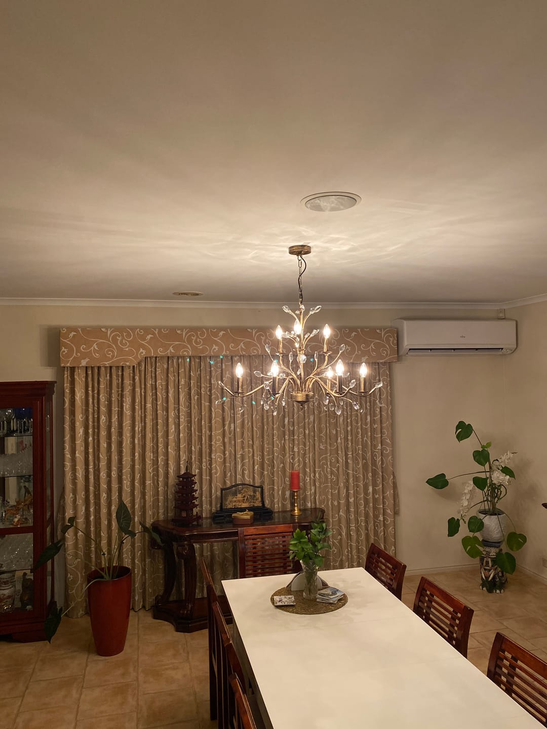 Customer photo review of Classical French Style Candle Chandelier With Crystal Accents