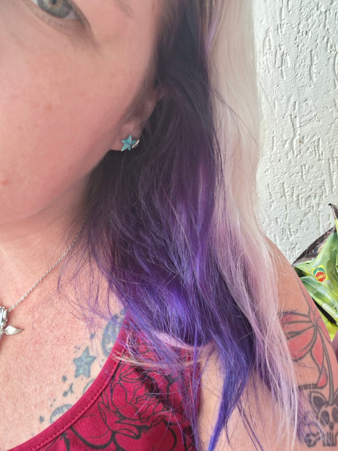 Customer photo review of Mattie Violet Purple - Vegan Semi-Permanent Direct Dye Hair Color Cream 210 ml