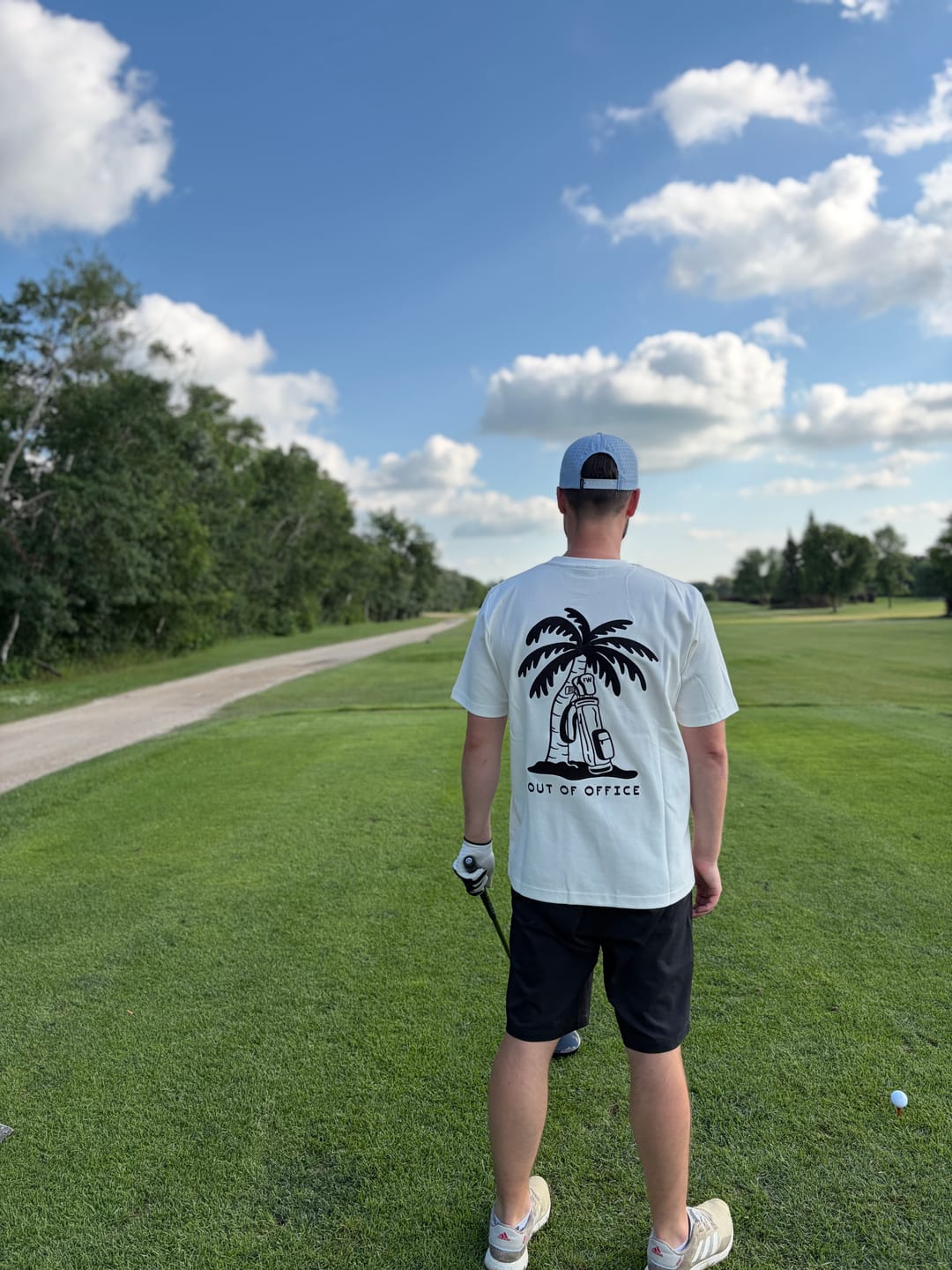 Customer photo review of Out Of Office Tee