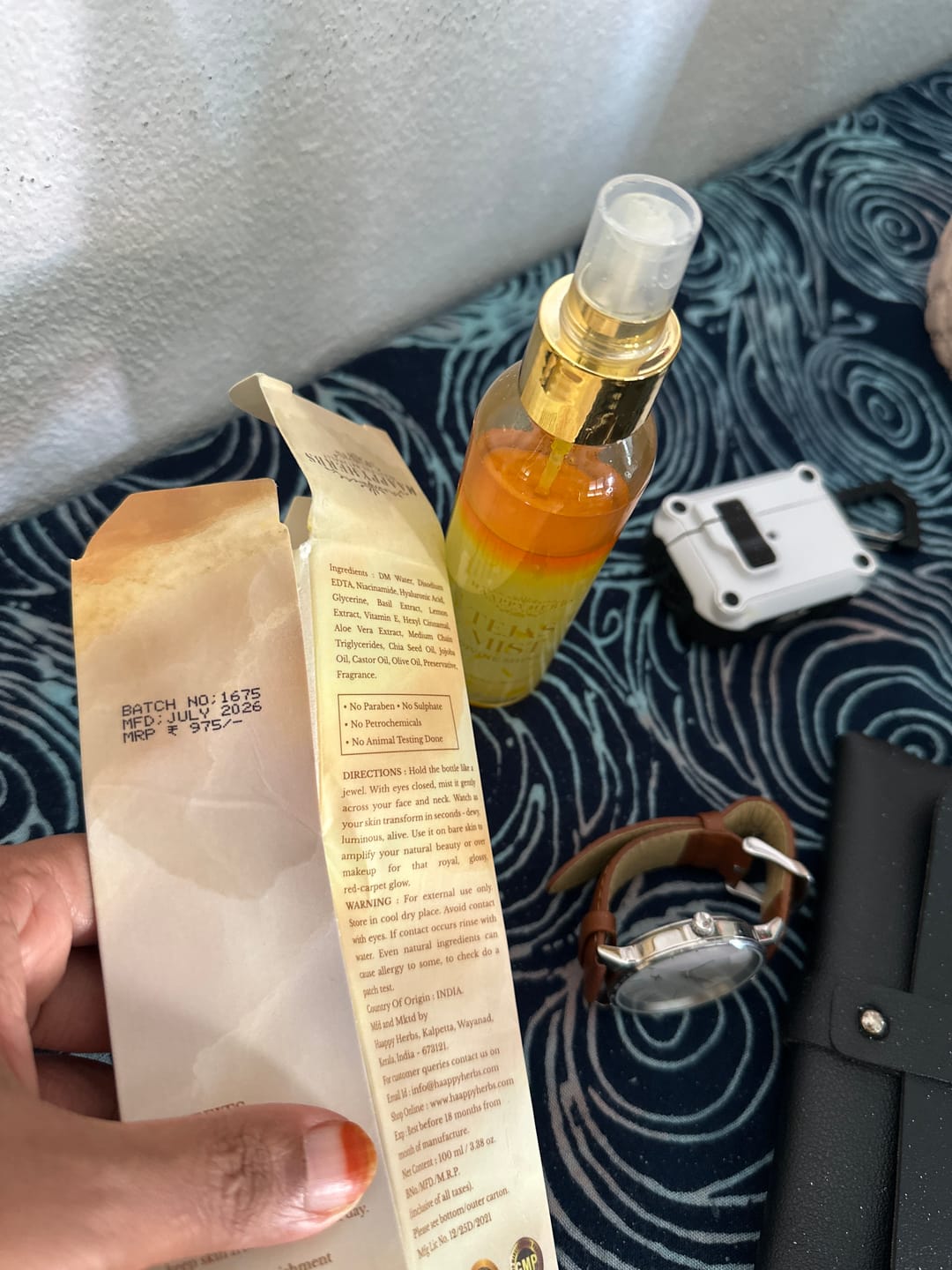 Customer photo review of Tejas mist (DIVINE SHINE) 100 ml