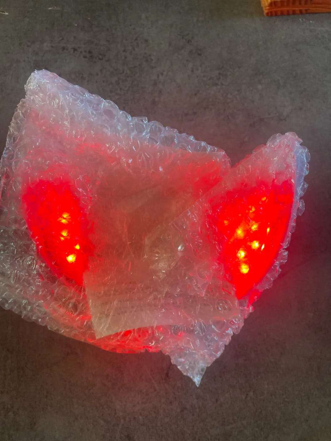 Customer photo review of Máscara facial LED