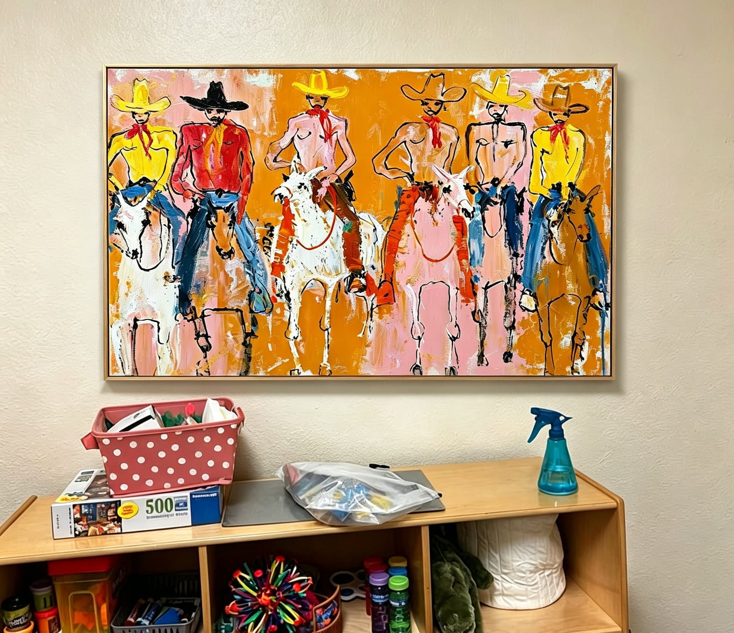 Customer photo review of Golden Posse-Cowboy Riders Painting