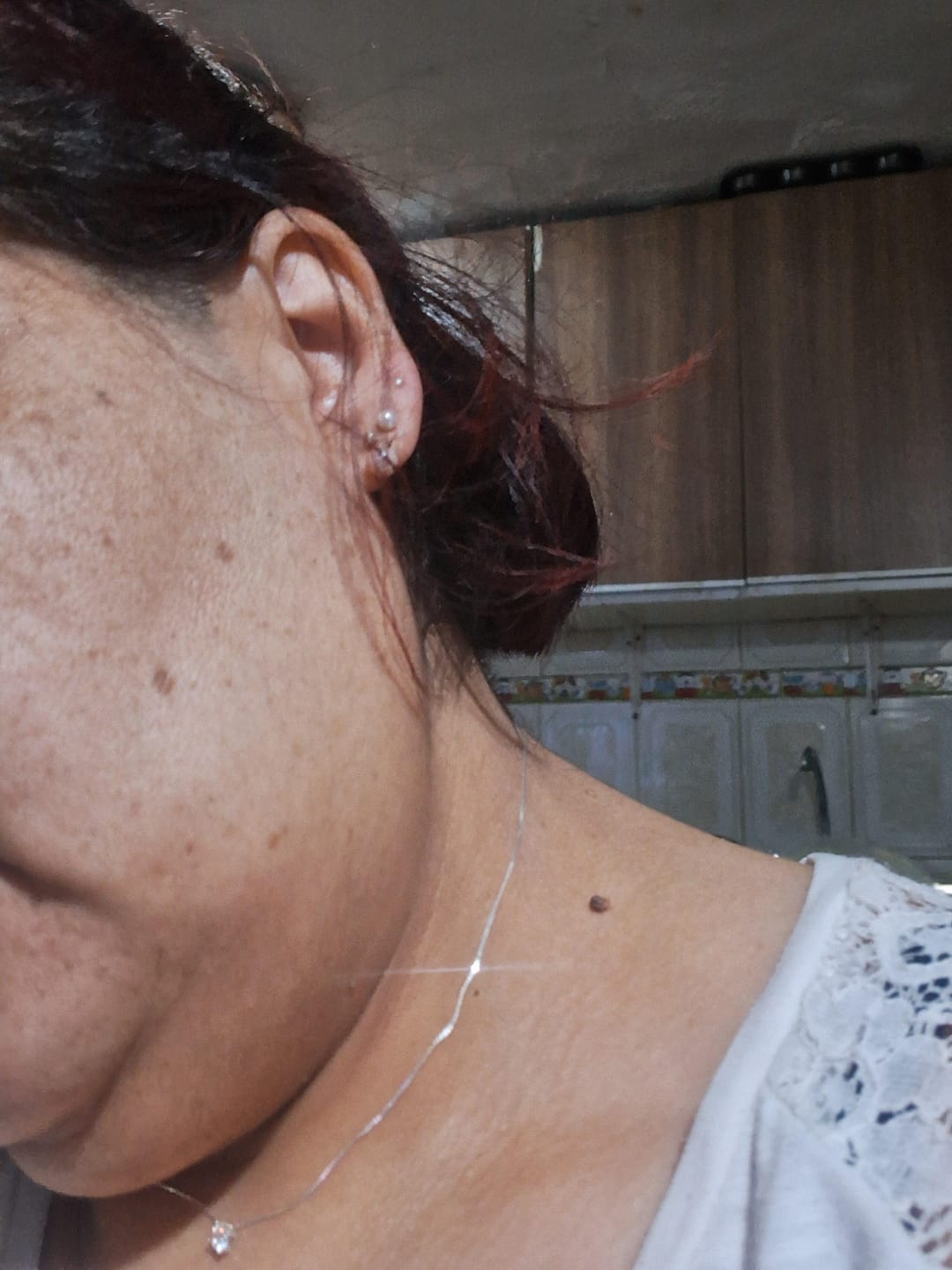 Customer photo review of Collar Circón Punto de Luz 3 mm