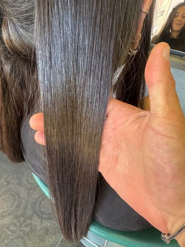 Customer photo review of MÁSCARA ORGANIC LUXE ( NOVA VERSÃO DA ORGANIC LISS) - ALISAMENTO ORGANICO BRASILEIRO