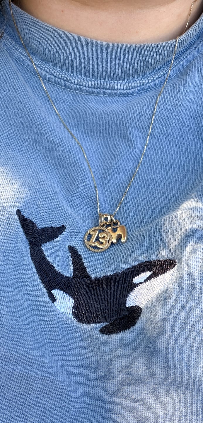 Customer photo review of 10K Heart Spacer Bead
