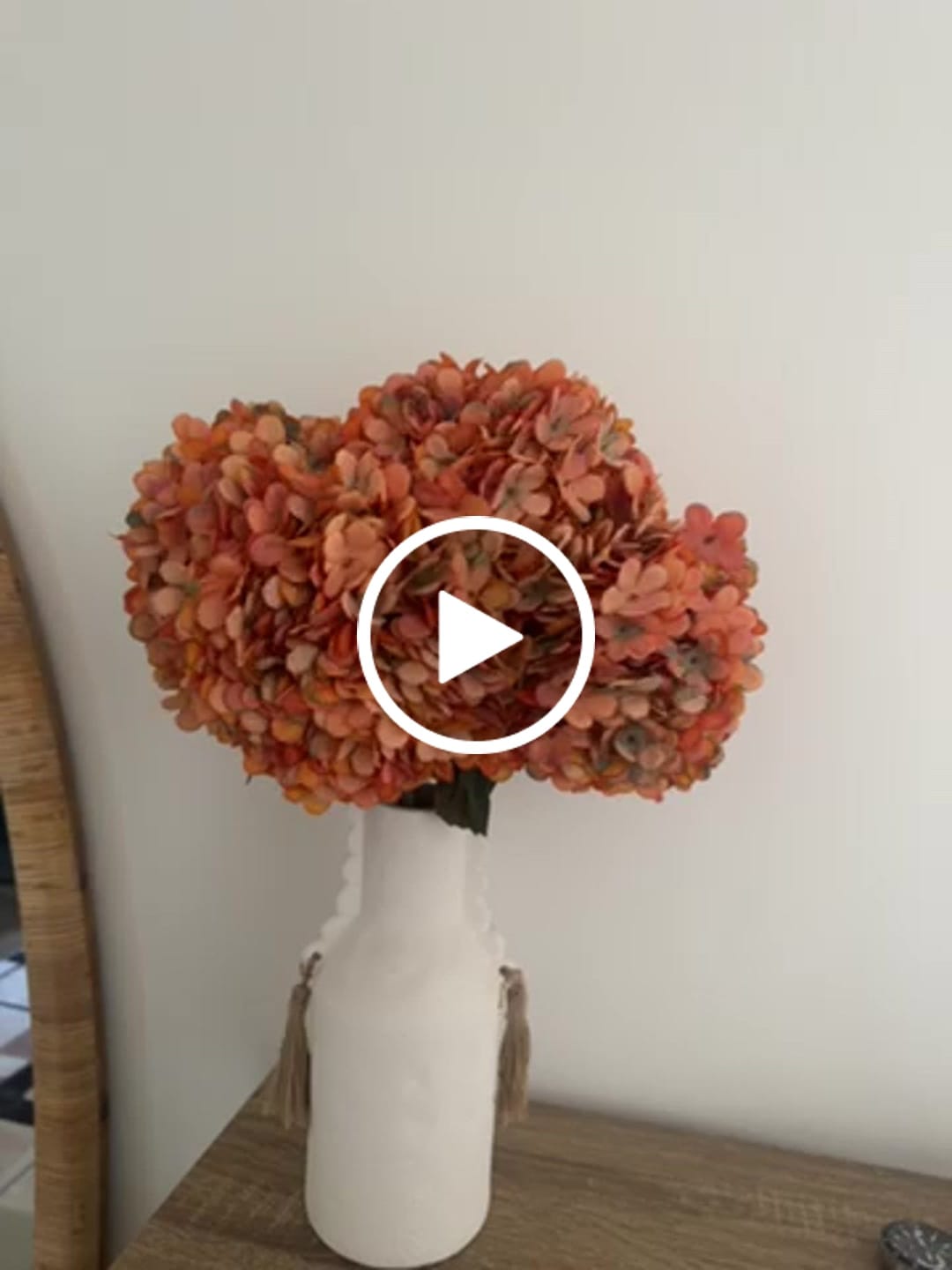Customer video review of Grande Hortensia (5 tiges) - Orange