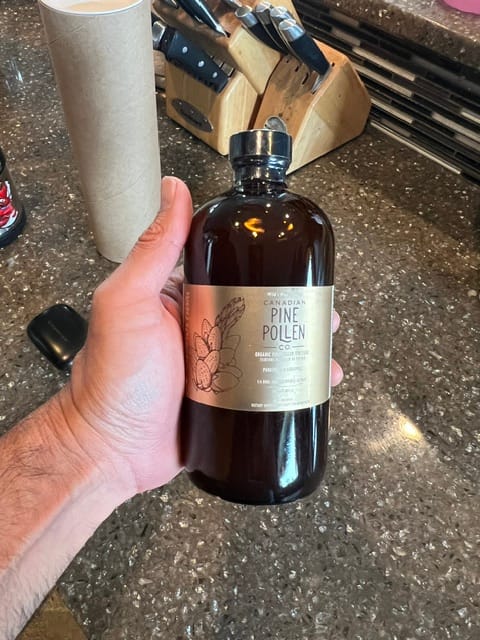 Customer photo review of Certified Organic Potency Pine Pollen | 500mg Pine Pollen Per 2 ML of Extract