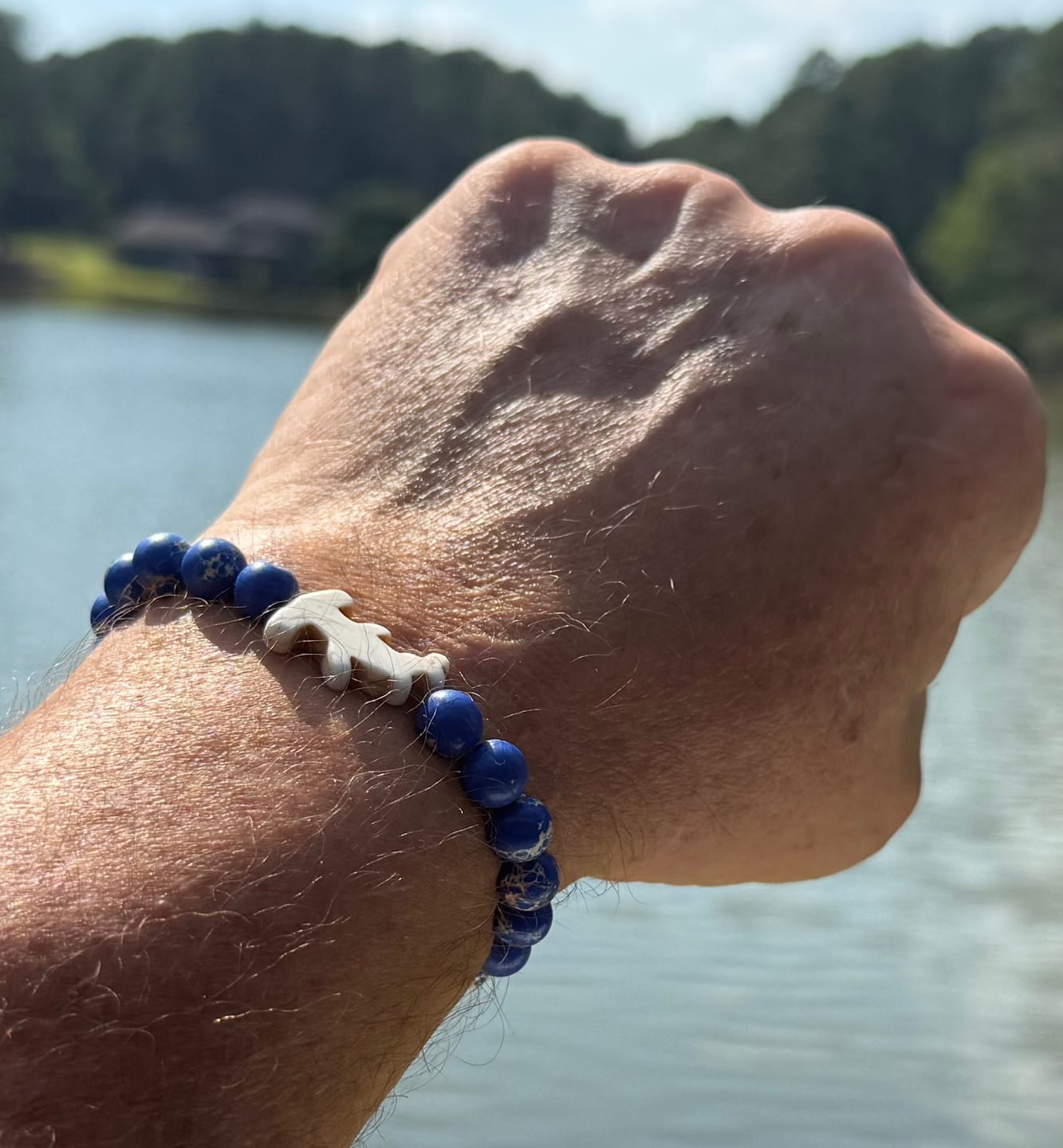Customer photo review of The Shark Week Bracelet