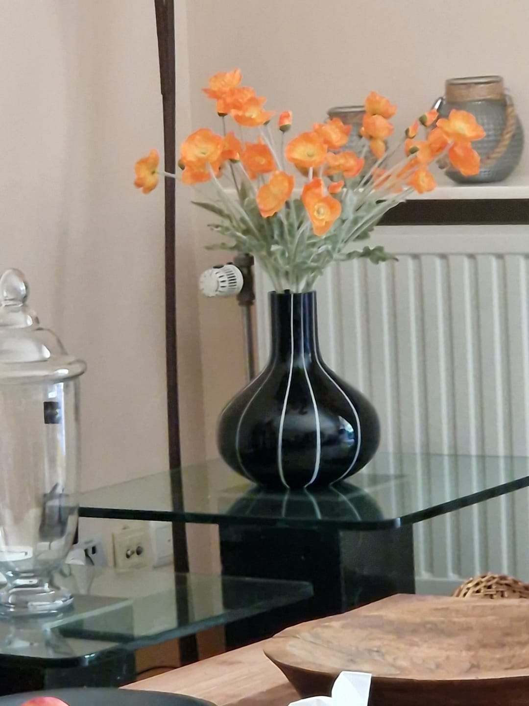Customer photo review of Zijden Klaprozen - Licht oranje