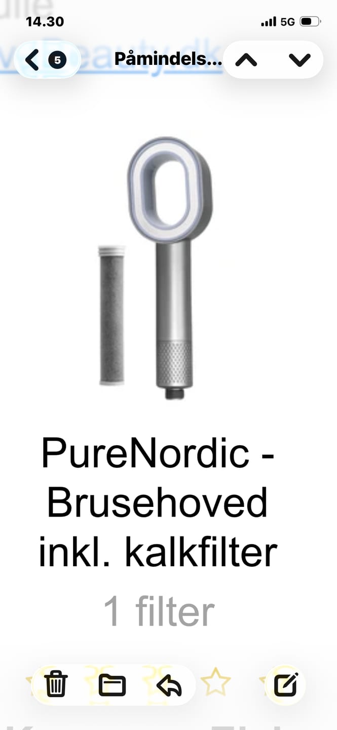 Customer photo review of PureNordic - Brusehoved inkl. kalkfilter