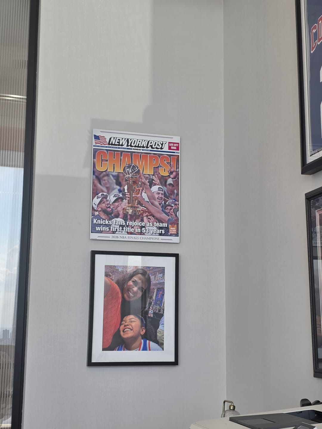 Customer photo review of New York Post Knicks 2026 NBA Finals CHAMPIONS! Front Page - JUNE 14, 2026