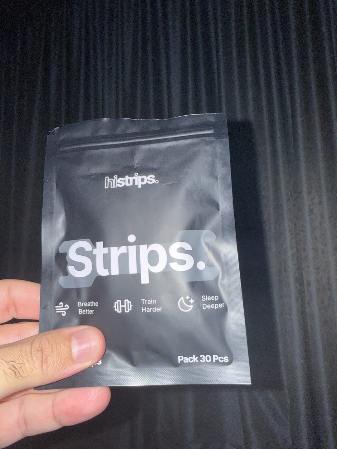 Customer photo review of Black Nasal Strips