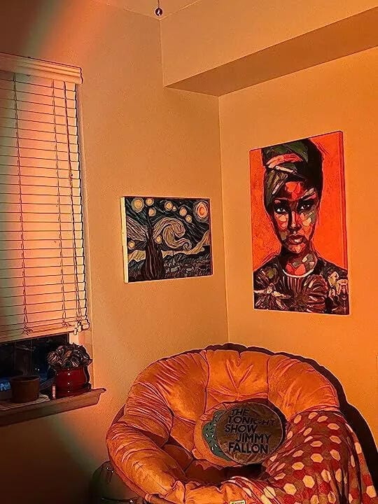 Customer photo review of RGB 16 Color Sunset Lamp