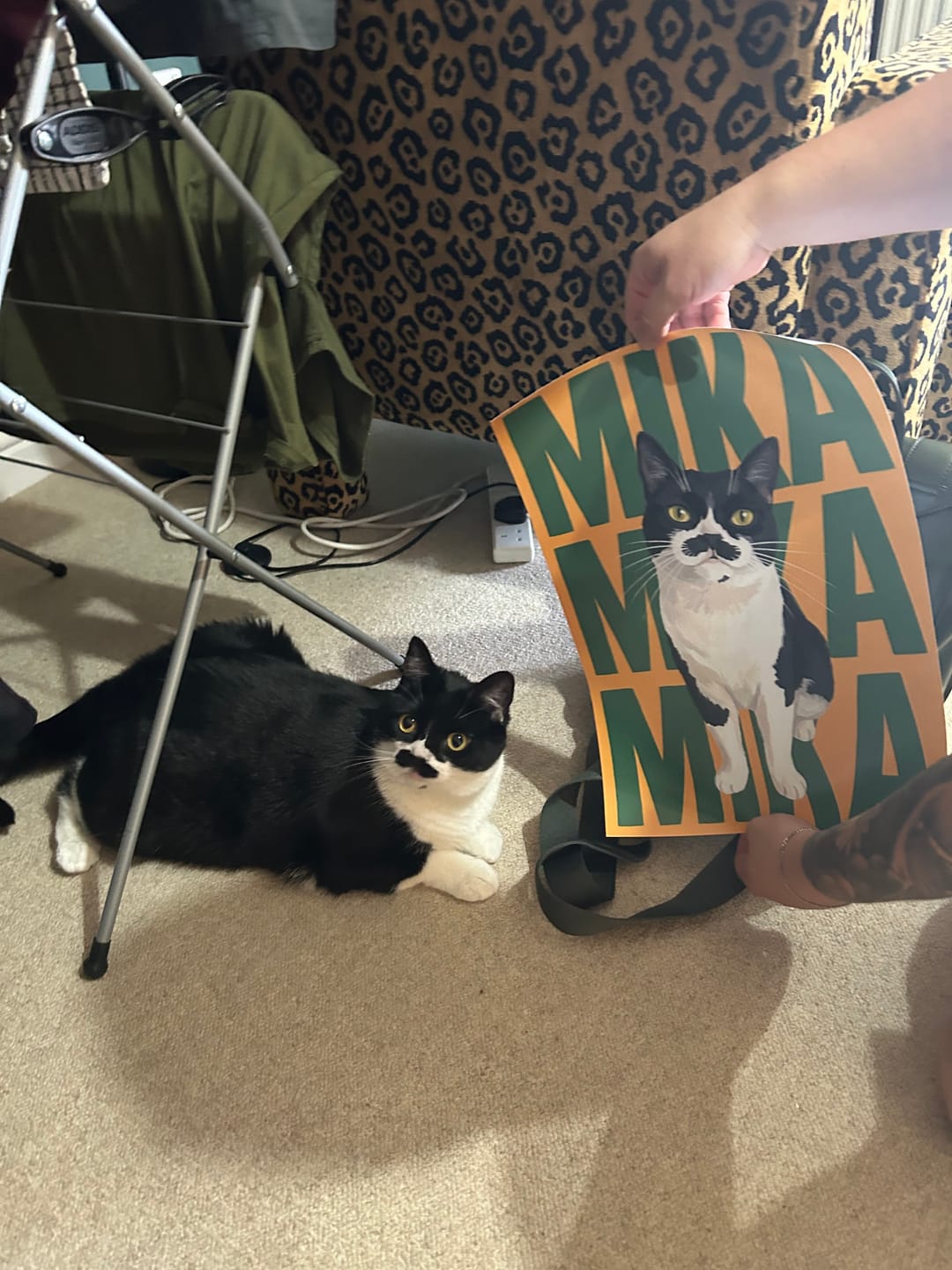 Customer photo review of Big Name - Personalised Poster