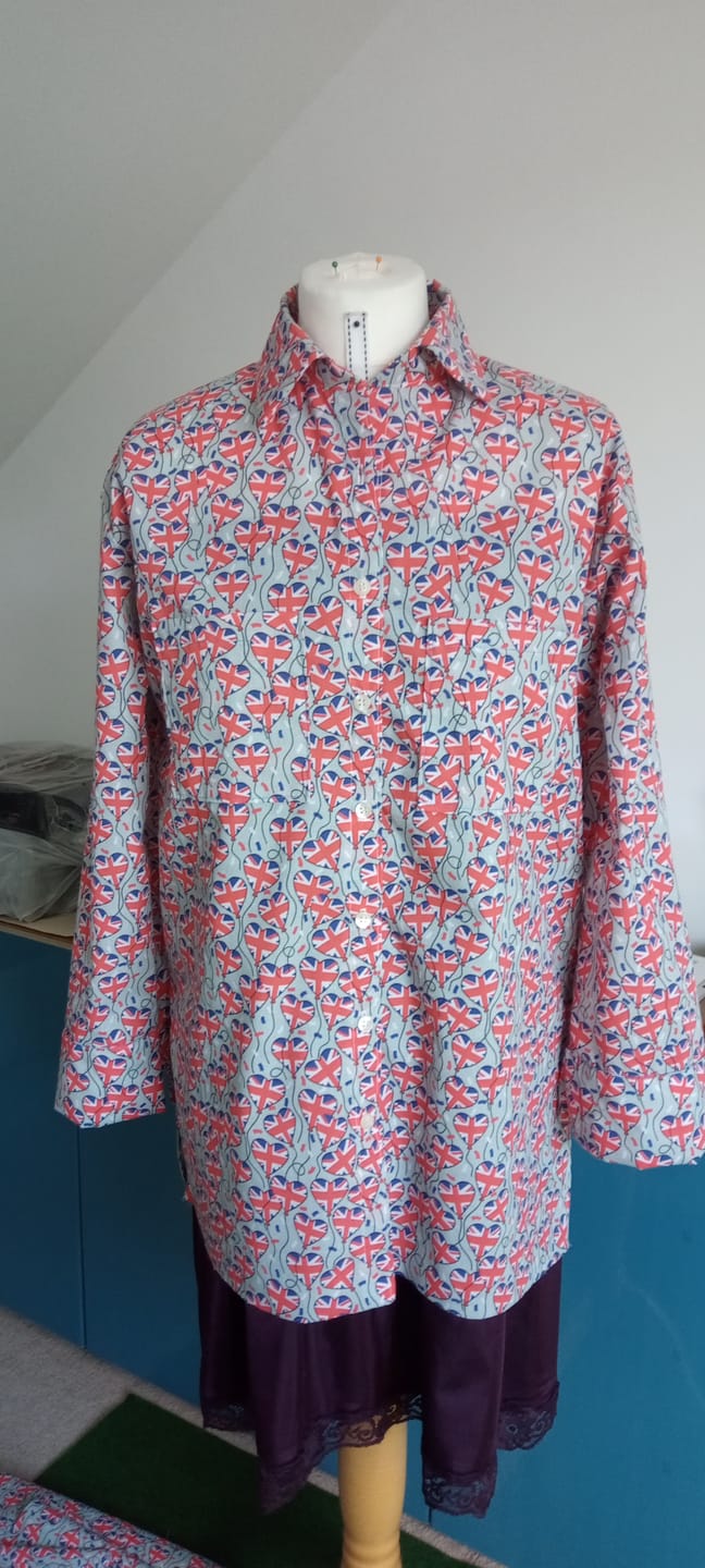 Customer photo review of Union Jack Balloons Polycotton Fabric