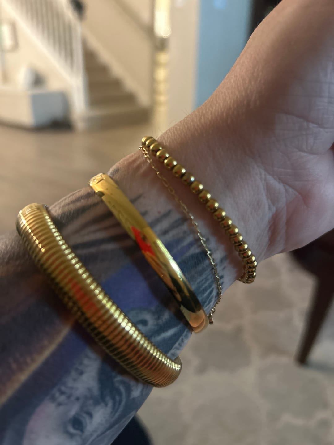 Customer photo review of Marbella Cuff Bracelet (Bundle)