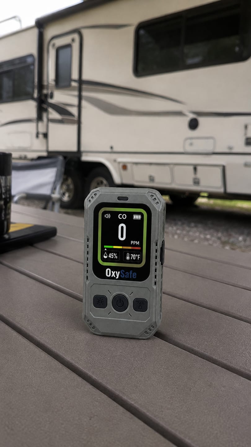 Customer photo review of OxySafe™ OffGrid RV & Motorhome CO Detector