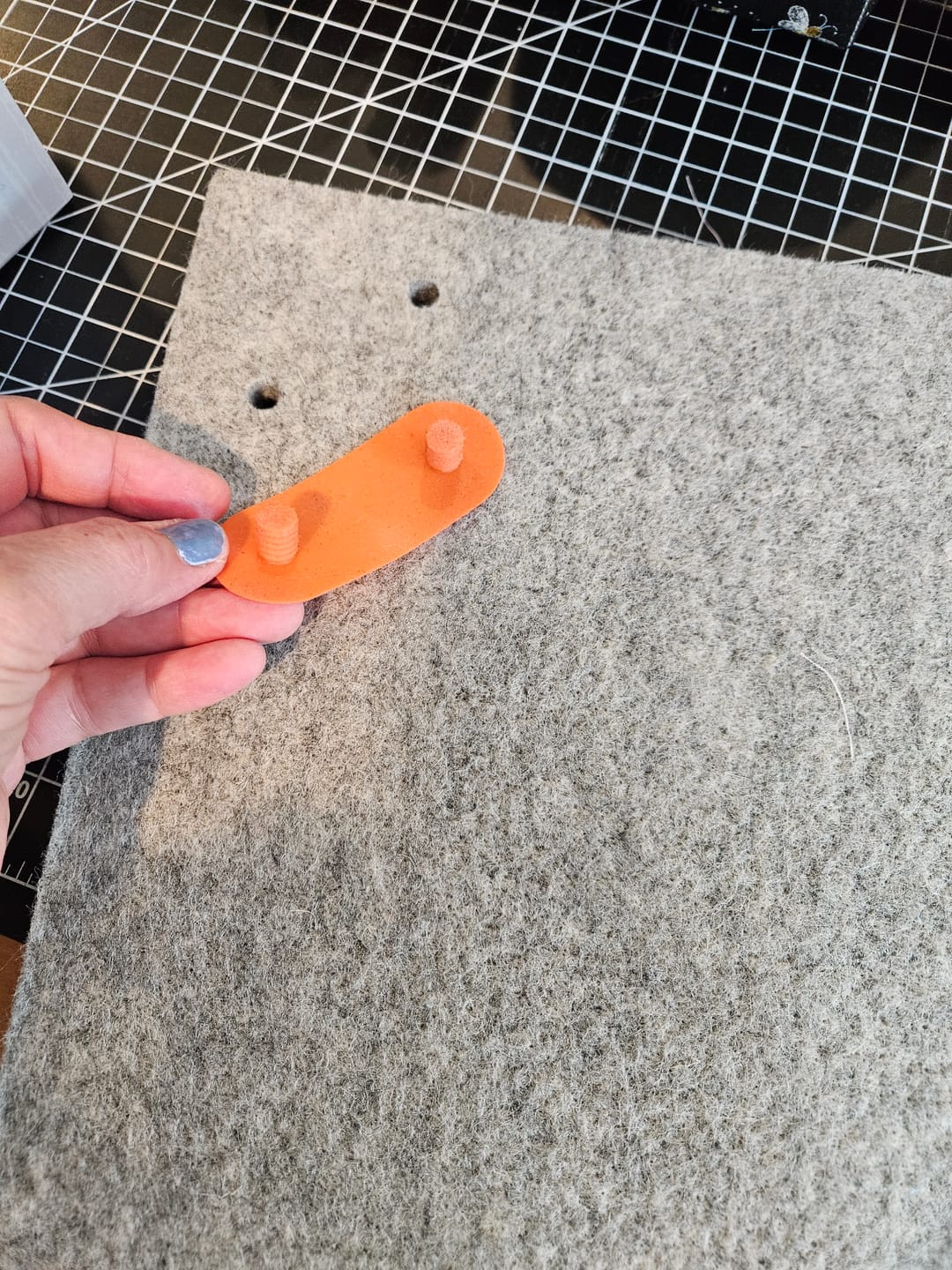 Customer photo review of Oliso 14" Pro-Press Felt Mat