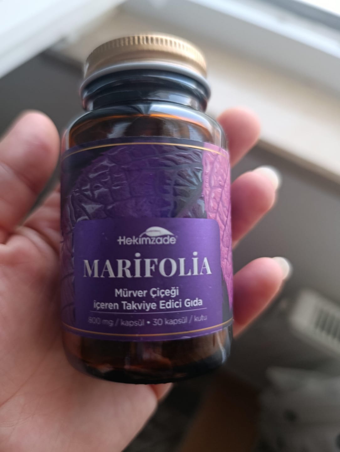 Customer photo review of Marifolia - Mürver Çiçeği İçeren Takviye Edici Gıda 30 Kapsül