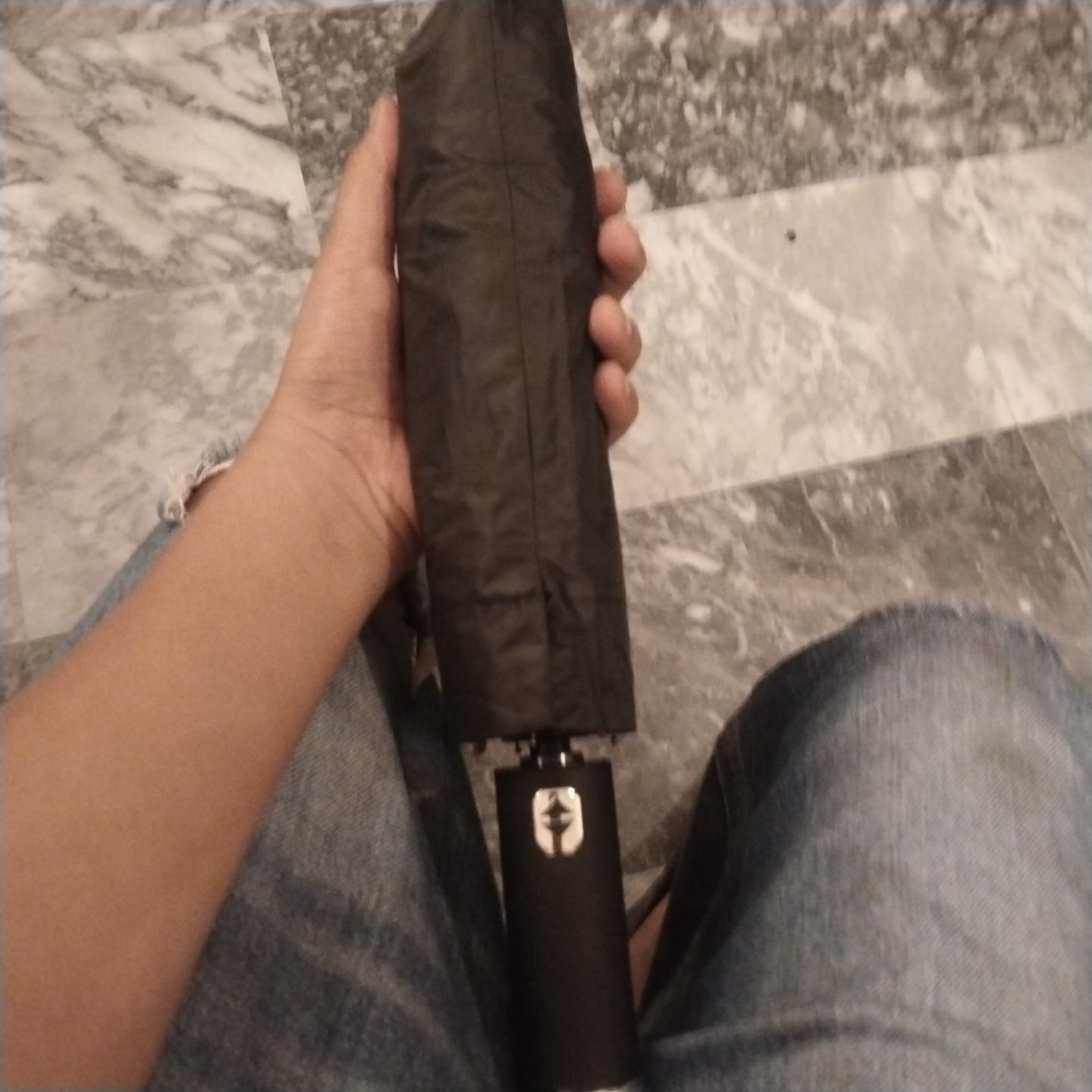 Customer photo review of UV Protected Umbrella with Torch - Unbreakable | Windproof | Waterproof
