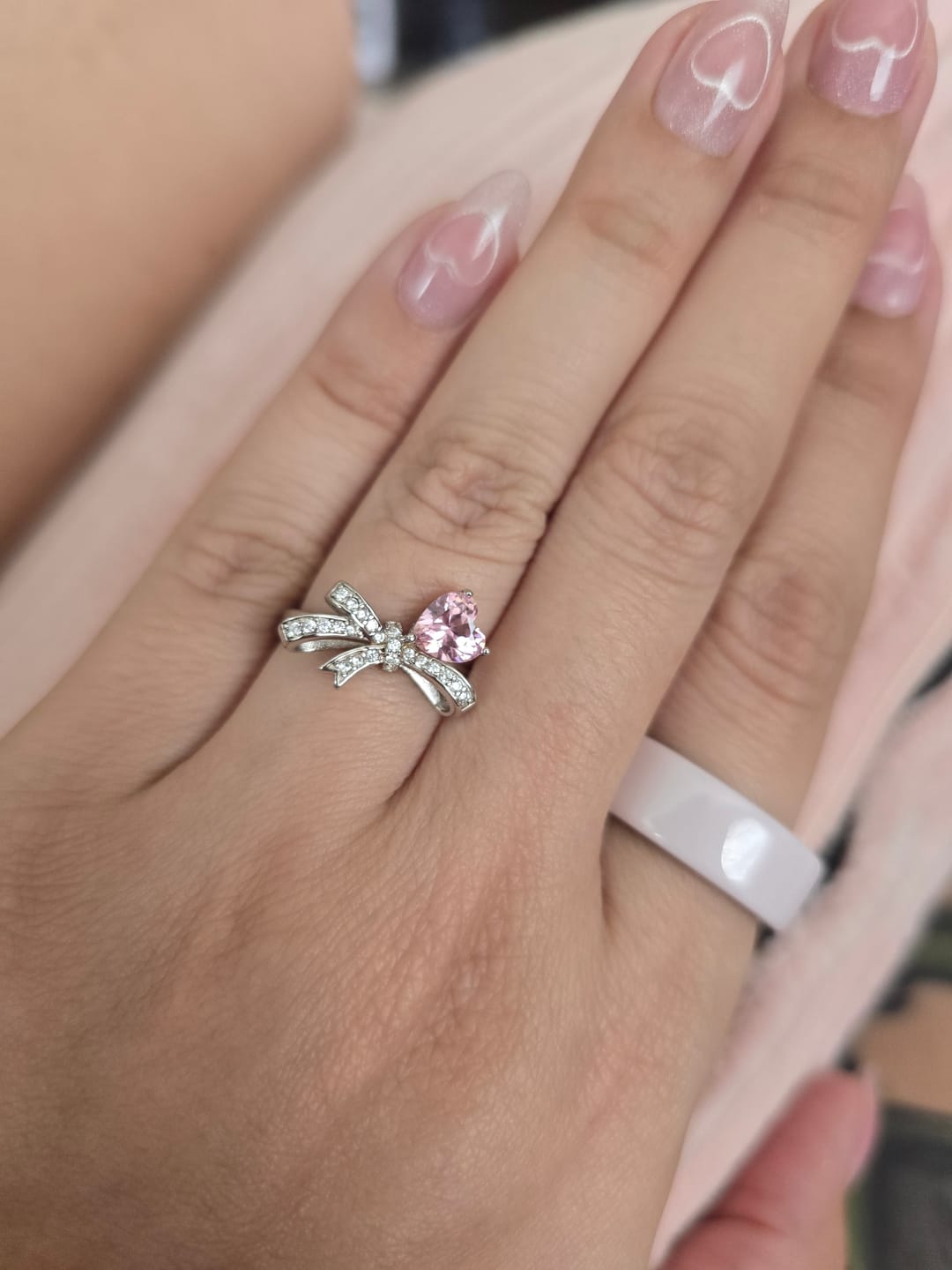 Customer photo review of (PINK) VALENTINE Ring