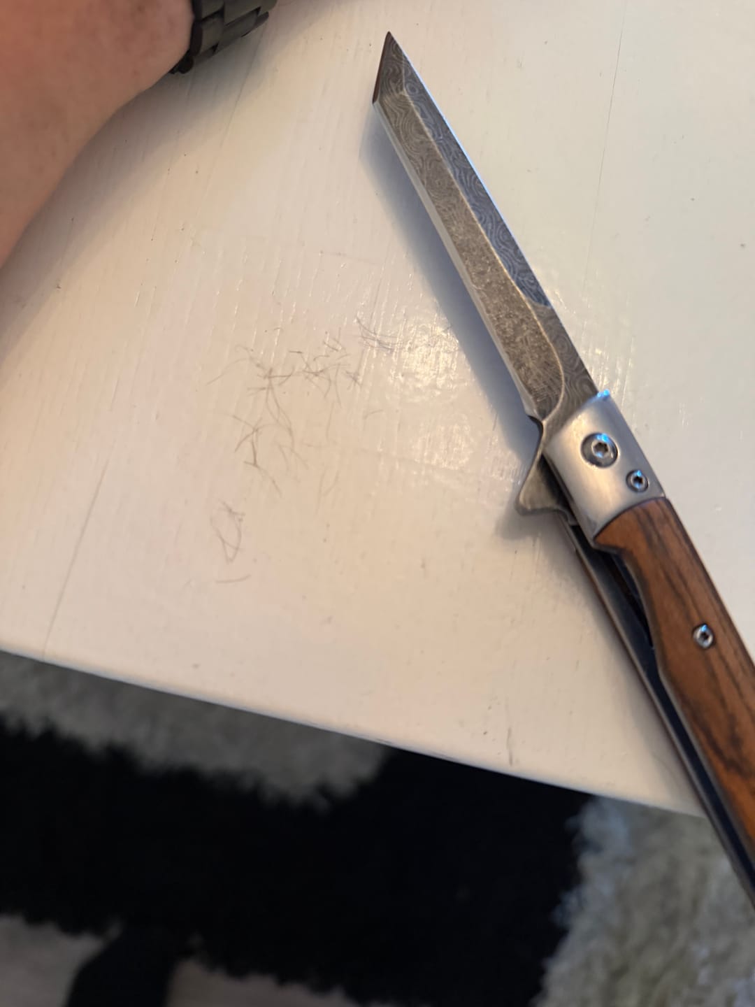 Customer photo review of Knivsliping per post