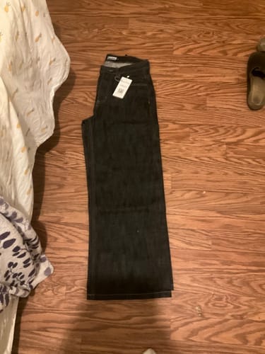 Customer photo review of Raw Black Selvedge Denim