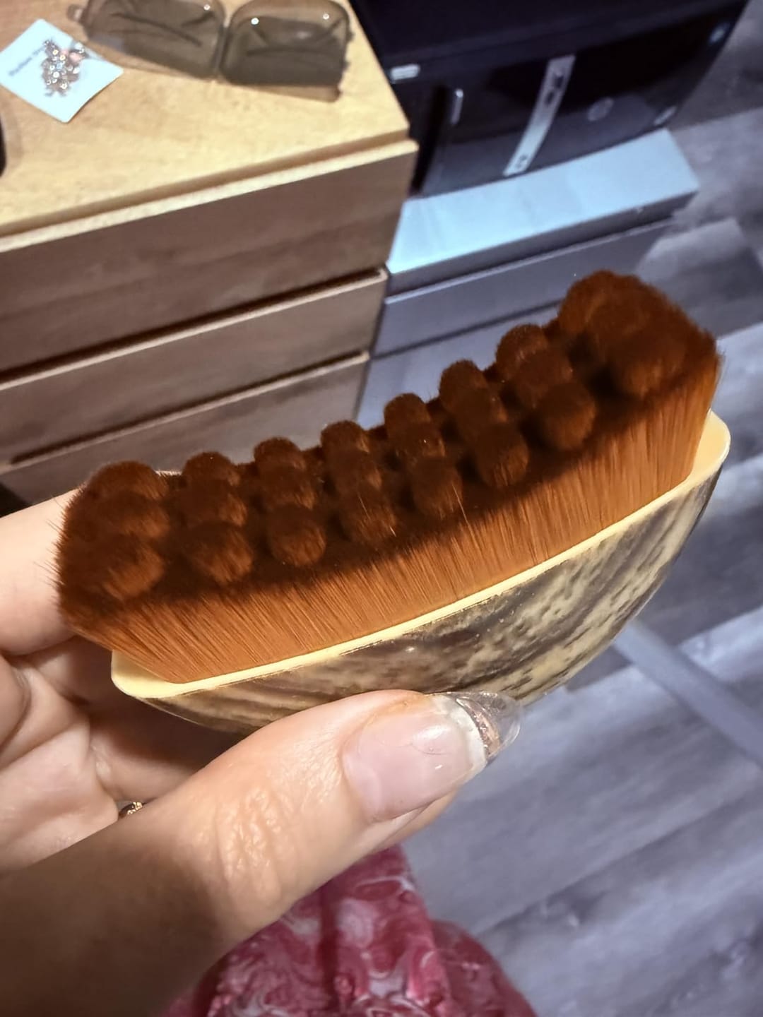 Customer photo review of Lymphatic Face Brush