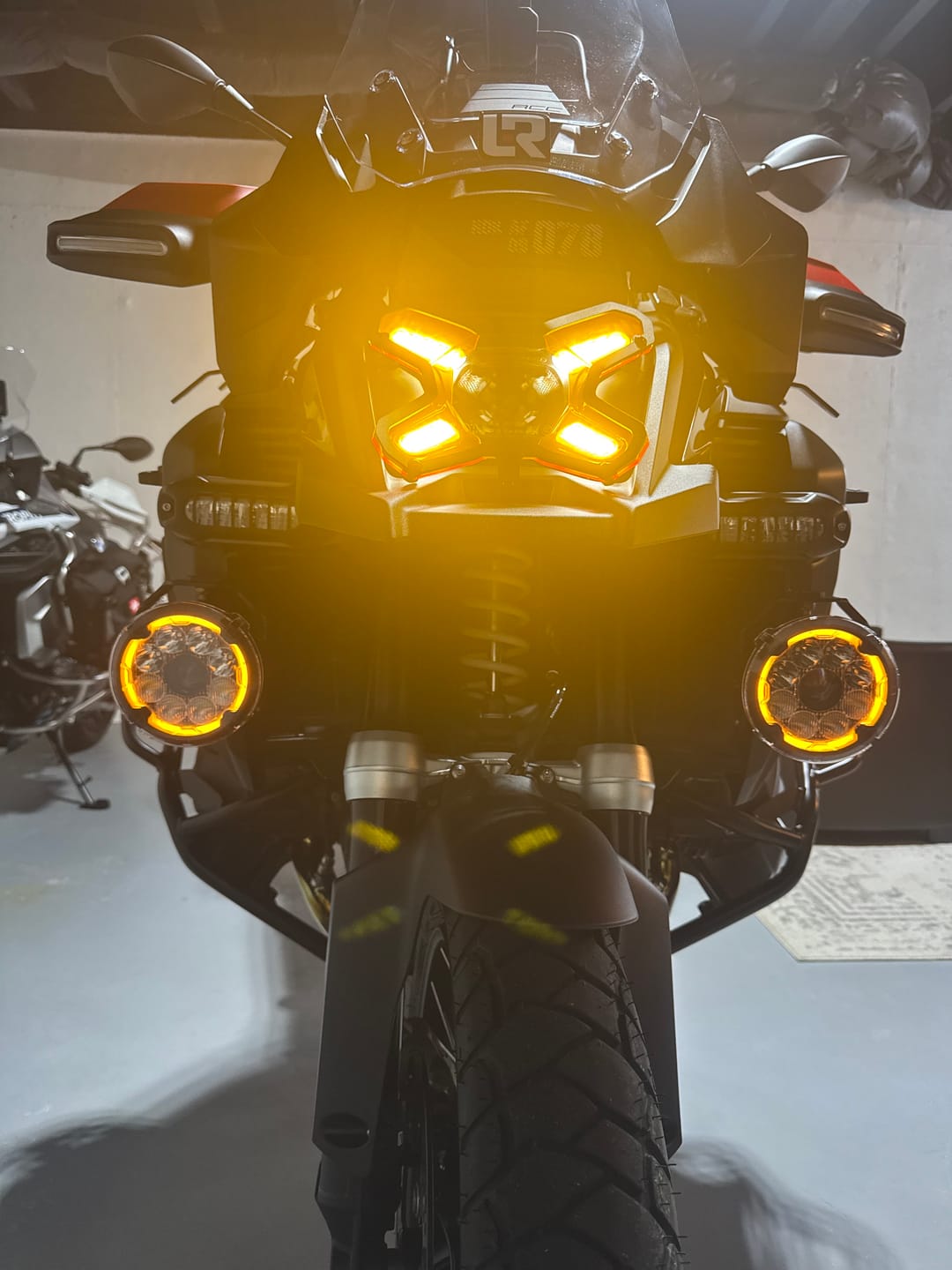 Customer photo review of Under Nose Mount for Motorcycle Lights
